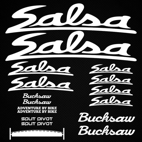 Salsa bucksaw road bike decals - bucksaw,