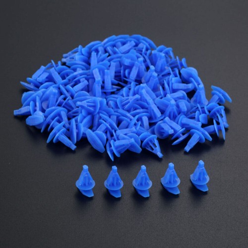 100pc blue car fastener door - blue,