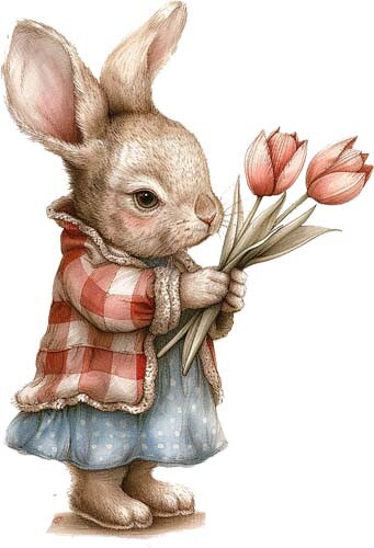Colourful peter bunny - bunny, rabbit
