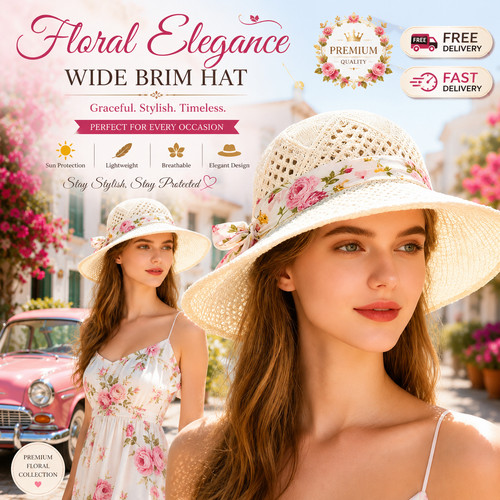 Ladies women sun hat straw - sun,