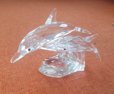 Swarovski 'Lead Me' Dolphins SCS AE 1990, (boxed, with mirror) 153850