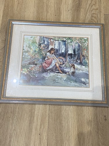 Framed vintage print - vintage,