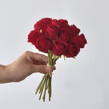 12x Artificial Single Rose Bud