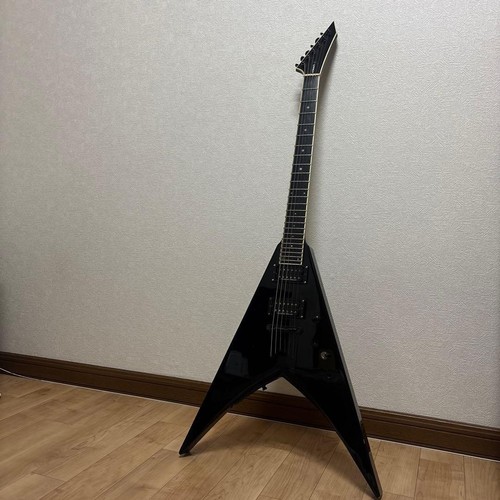 Edwards black shape guitar - black,