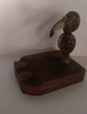 Novelty Toucan Wooden Ashtray