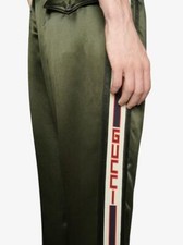 £890 Gucci Acetate Silk Pants