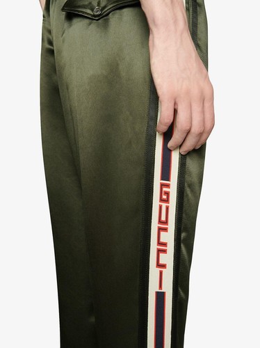 890 gucci acetate silk pants - £890,