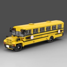 MOC Yellow School Bus Model