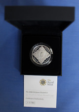 2008 Silver Piedfort Proof £5 Crown coin "Elizabeth 1st" in Case with COA