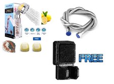 Vitamin C Filtered Shower Head - Fluoride & Chlorine Shower Filter extra Block 