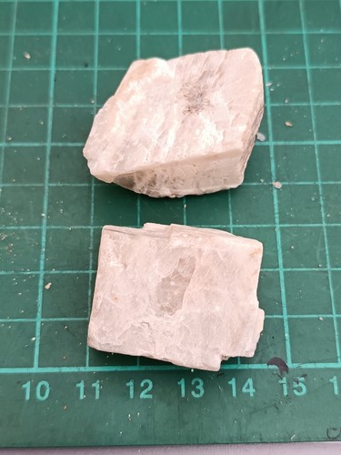 White moonstone crystals - white,