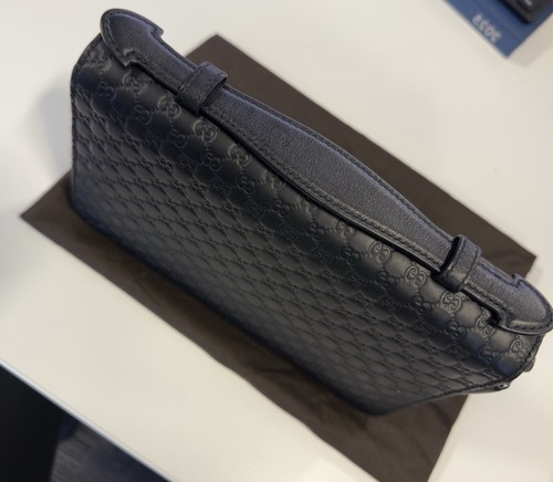 Gucci black microguccissima - black,