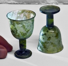 2 x Vintage Spinach Jade