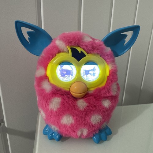 Furby boom pink white polka - furby,
