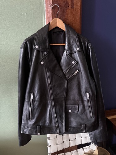 Zara black distessed leather - black,