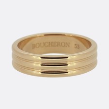 Boucheron Gordon Wedding Band Ring Size M 1/2 (53)