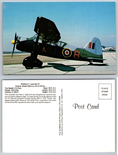 Westland lysander iii aircraft - westland,