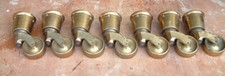 Vintage Brass Piano Castor Wheel / Cup Feet - Heavy Duty Solid Brass Castor x1