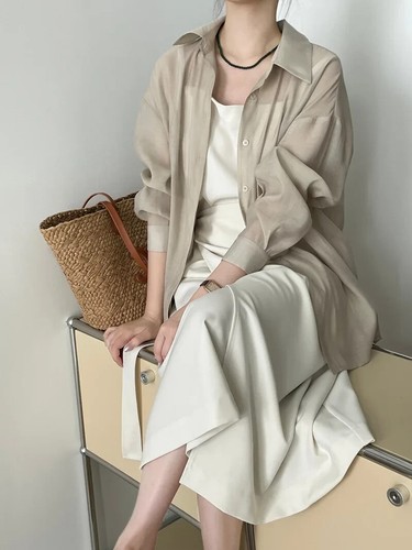 Ladies oatmeal semi sheer - ladies,