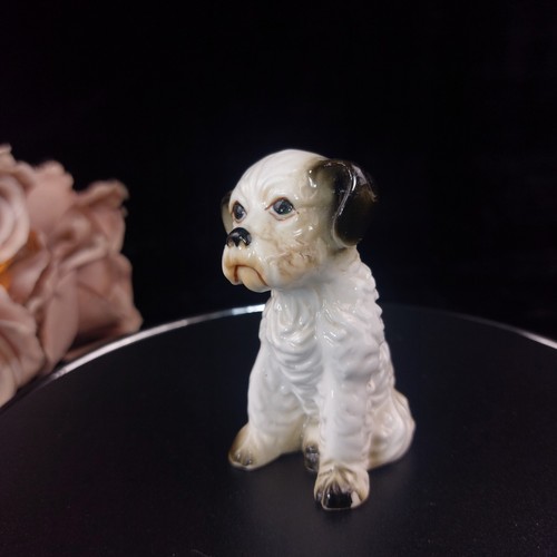 Vintage ceramic terrier - ceramic,