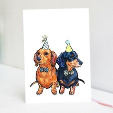Dachshund Birthday Card -