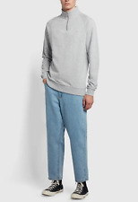 Farah Hawtin Relaxed Fit Cropped Jeans Light Wash - 32R - RRP £60