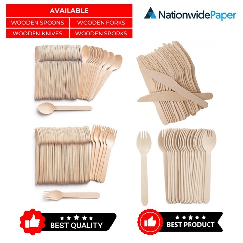 Wooden cutlery set spoons - wooden,