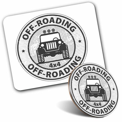 Mouse mat coaster set - mouse, &