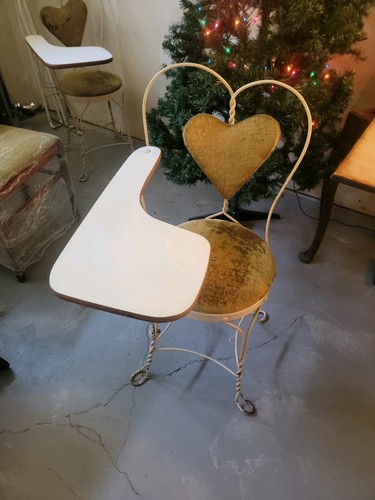 Pair vintage iron sweet - vintage, heart