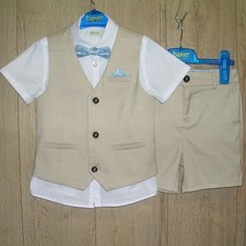 Ted Baker Boys Beige Waistcoat
