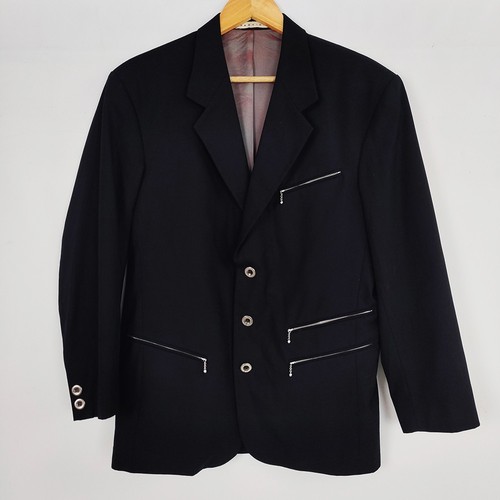 Vintage 1980s mens black glam - black,