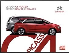 Citroen C4 Picasso & Grand Picasso 2015-16 UK Market Brochure VTR + Exclusive +