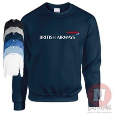 British Airways logo sweatshirt aircrew airports travel ground crew