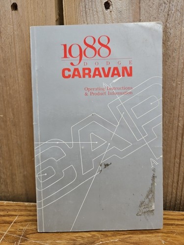 1988 dodge caravan operating - dodge,