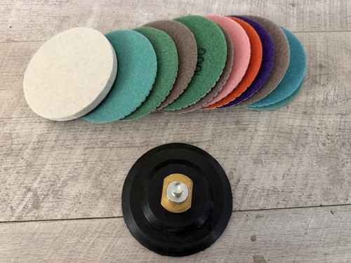 Diamond polishing pads kit - polishing, 12