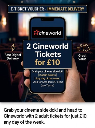 Cineworld cinema ticket - 1,