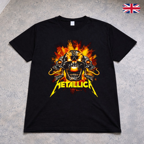 Metallica band shirt skull - band, t