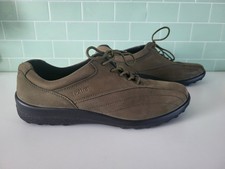 Hotter Comfort Tone Khaki Green/Brown Shoes UK Size 8.5