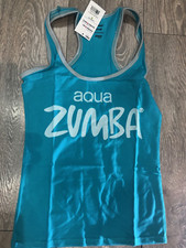 zumba blue vest tank top