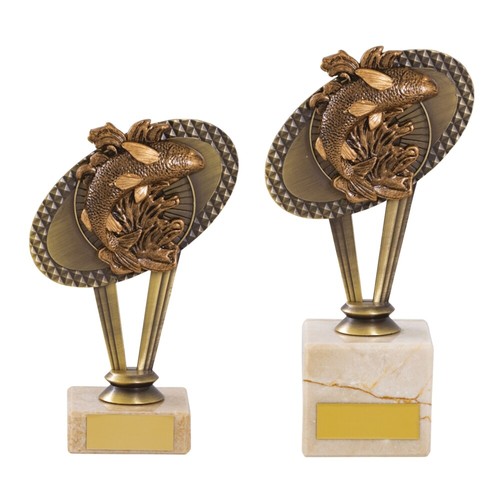 Fishing trophies gold metal - fishing,
