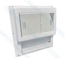 Compact Campervan Bathroom Cabinet with Sliding Mirrors (Cleo)