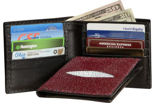 Red stingray bifold - red, usa