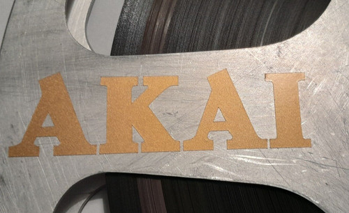 Gold akai stickers decals - 4,