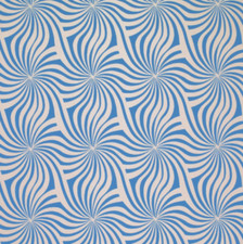 4 Laura Ashley Wallpaper Rolls Curzon Pearlised Blue Off White Geometric Swirls