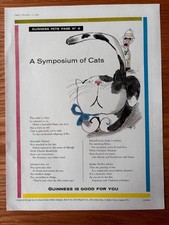 VINTAGE 1960's Art CATS