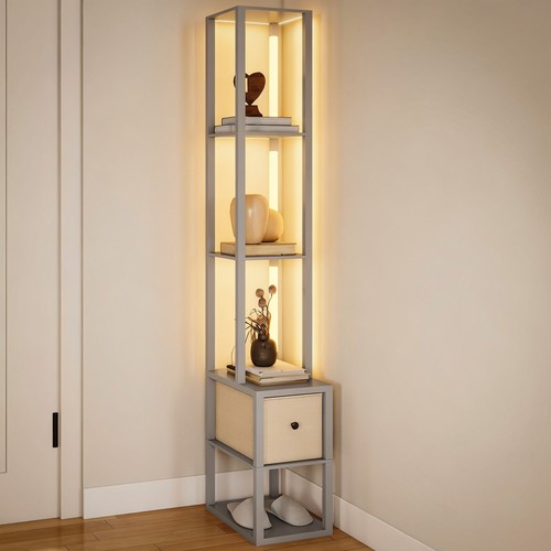 Homcom floor lamp with - homcom,