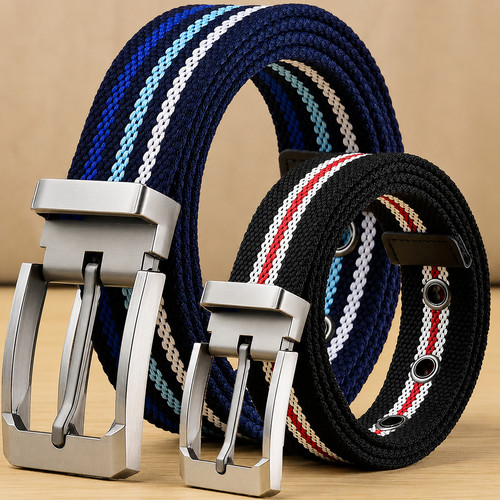 Men canvas webbing belt - webbing,