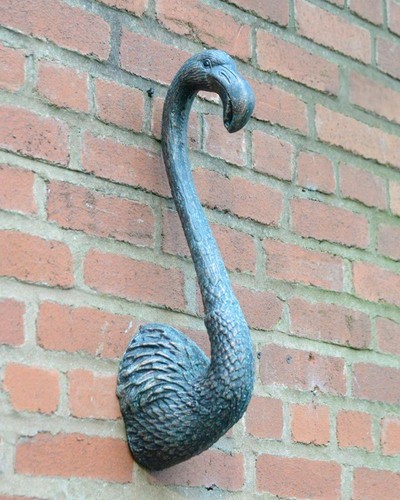 Wall mounted flamingo - mounted,