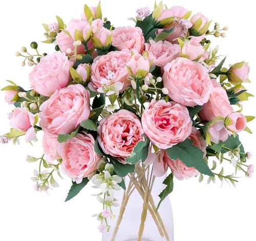 4bundles peony artificial - 4bundles,