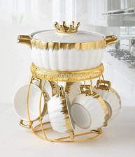 9pc Ceramic Soup Tureen Bowl